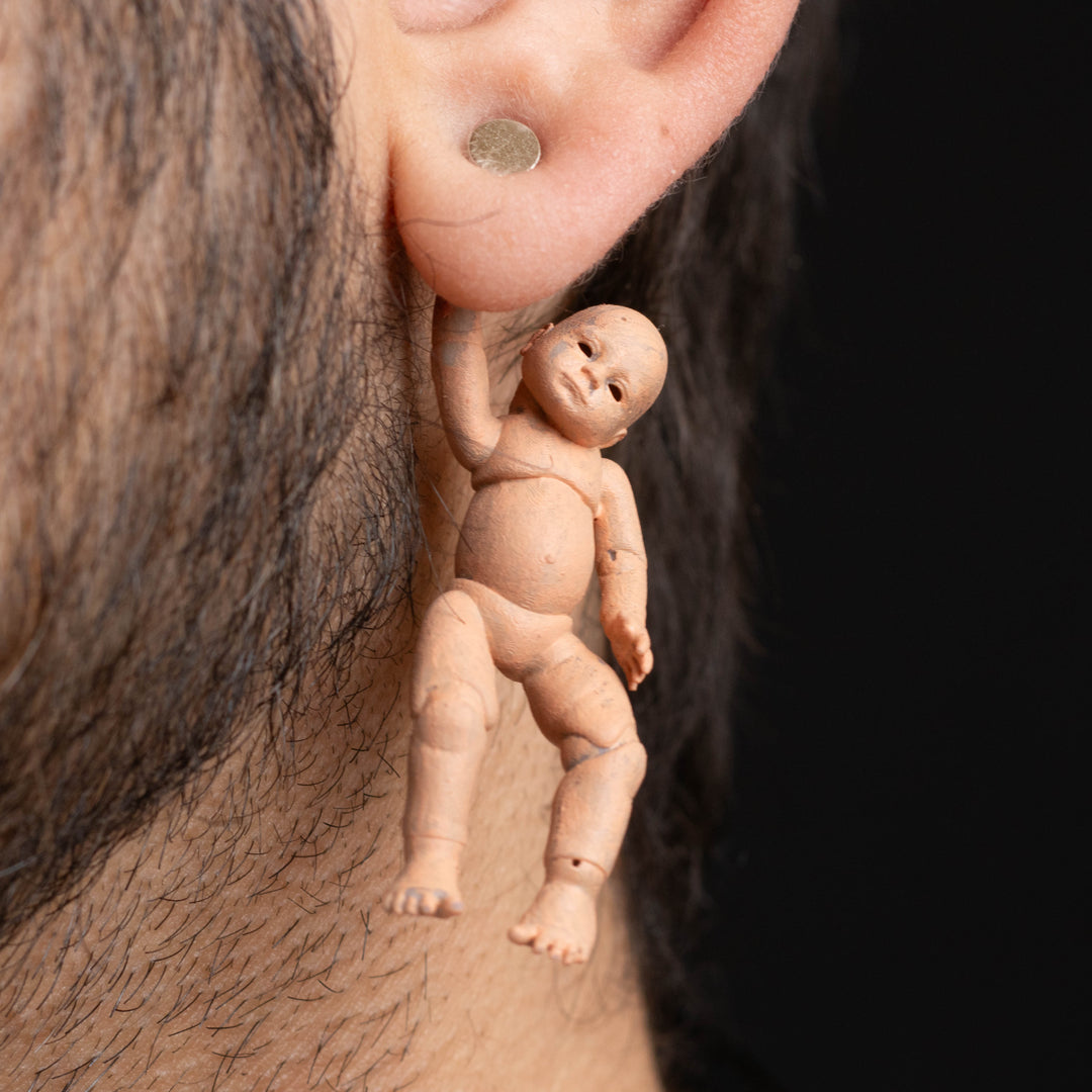 Creepy Baby Doll Earrings