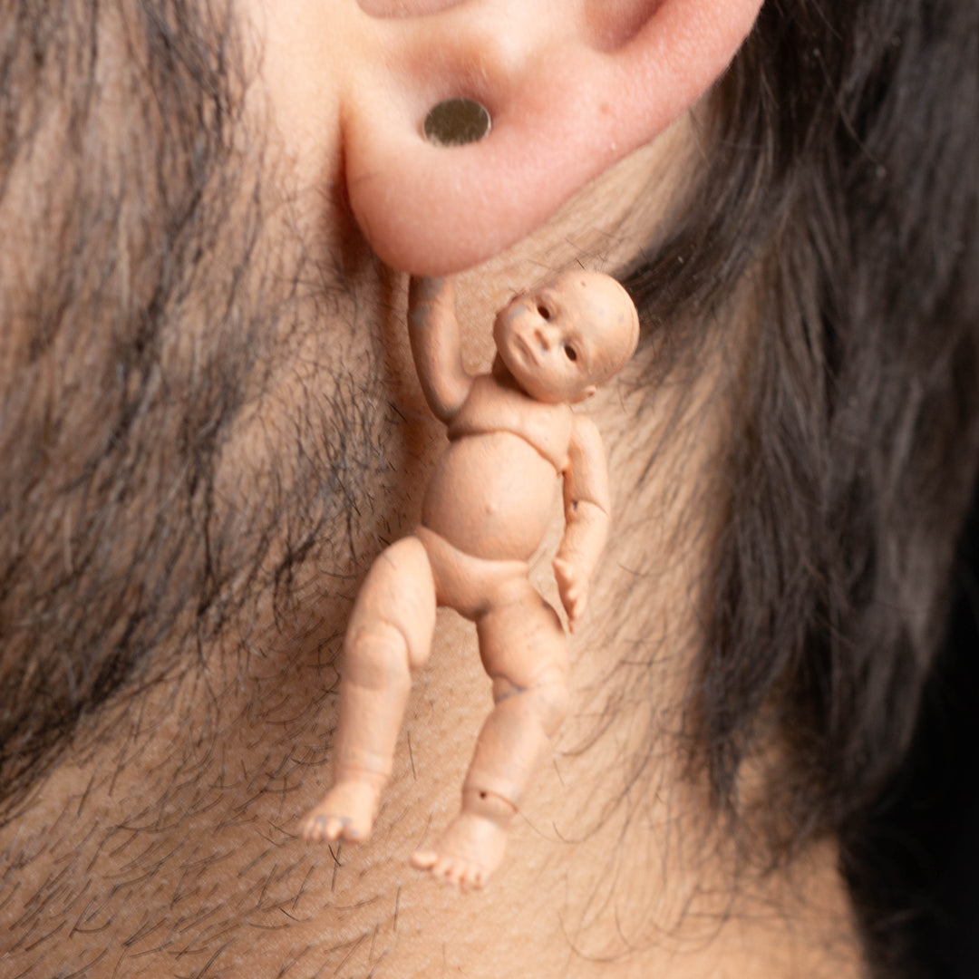 Creepy Baby Doll Earrings