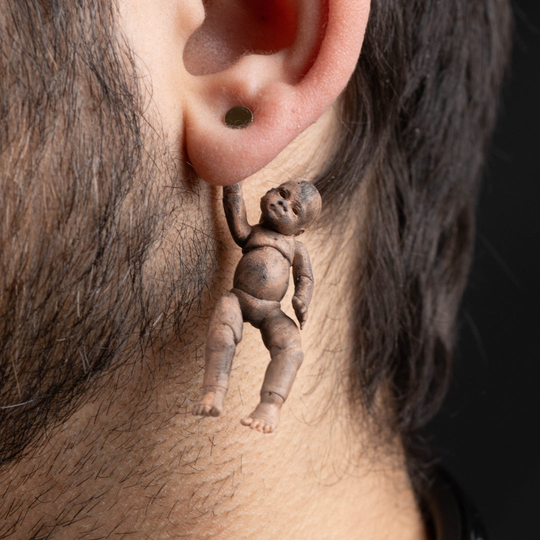 Creepy Baby Doll Earrings