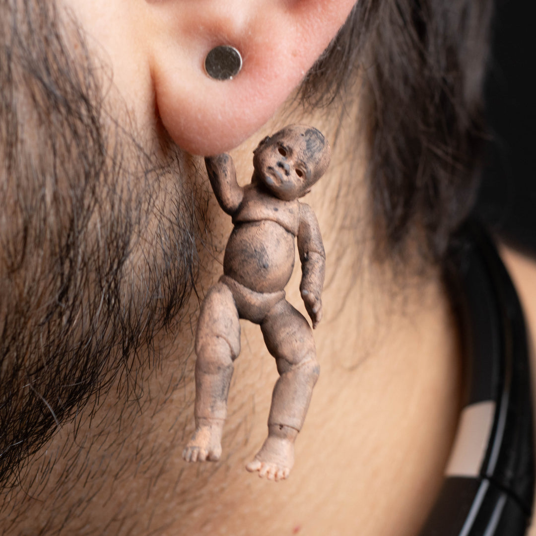 Creepy Baby Doll Earrings