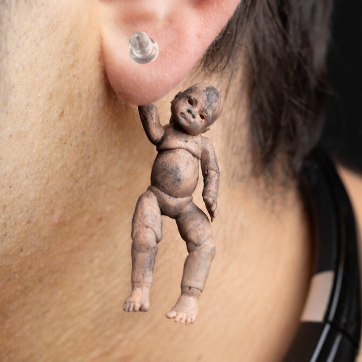 Creepy Baby Doll Earrings