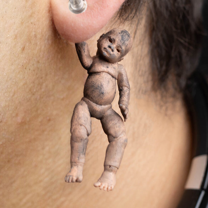 Creepy Baby Doll Earrings