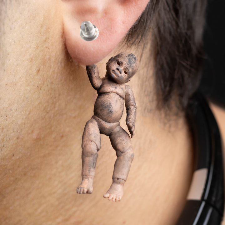 Creepy Baby Doll Earrings