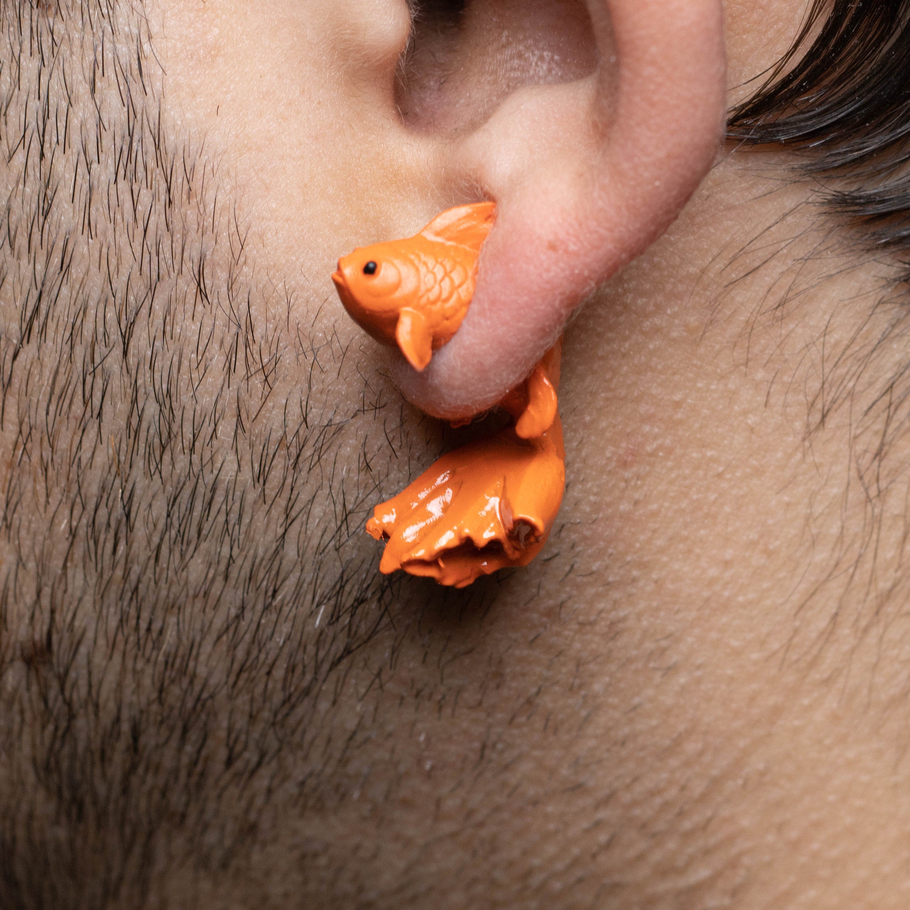 Goldfish earrings on sale