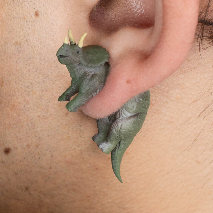 Triceratops Earrings